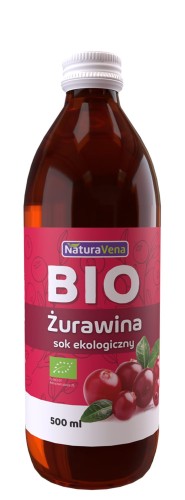 Sok z Żurawiny 100% BIO 500 ml Naturavena