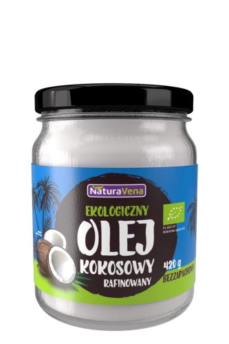 Olej Kokosowy Rafinowany BIO 420 g Naturavena
