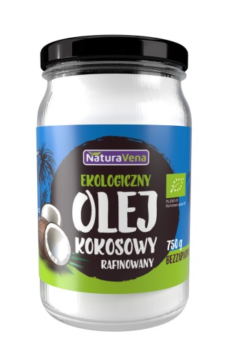 Olej Kokosowy Rafinowany BIO 750 g Naturavena