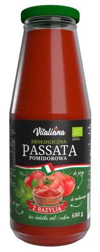 Passata Pomidorowa z Bazylią BIO 680 g Vitaliana