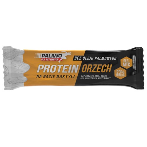 Baton Proteinowy Orzechowy z Dodatkiem Oleju MCT 50 g Paliwo dla Aktywnych
