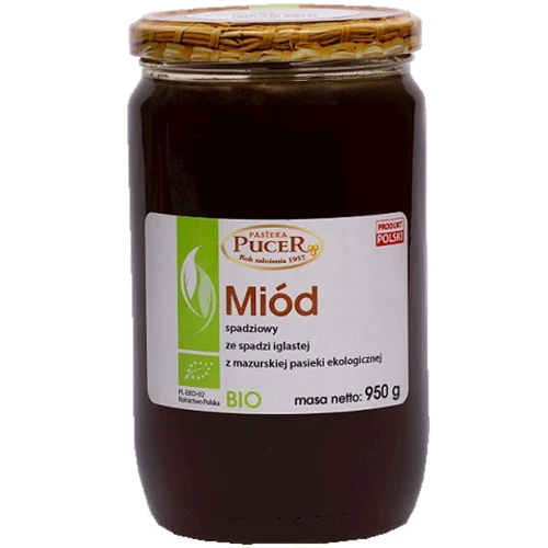 Miód Spadziowy ze Spadzi Iglastej BIO 950 g Pasieka Pucer