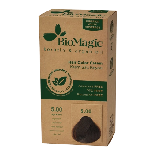 Farba do Włosów Jasny Brąz 250 g Biomagic