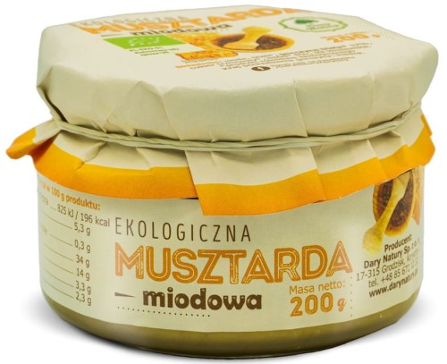 Musztarda Miodowa BIo 200 g Dary Natury