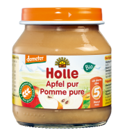 Puree z Jabłka Bez Dodatku Cukrów Bezglutenowe Demeter BIO 125 g Holle