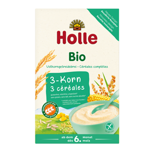 Kaszka Pełnoziarnista 3 zboża Bez Dodatku Cukrów BIO 6 m-c 250 g Holle
