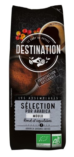 Kawa Mielona Arabica 100% Selection BIO 250 g Destination