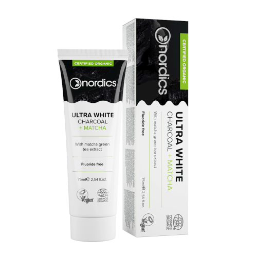 Pasta do Zębów Ultra White bez Fluoru EKO 75 ml Nordics