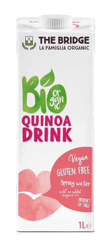Napój Quinoa z Ryżem bez Dodatku Cukrów Bezglutenowy BIO 1 L The Bridge
