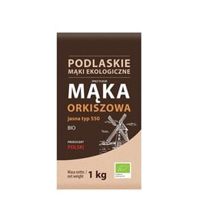 Mąka Orkiszowa Jasna Typ 550 BIO 1 kg Mąki Podlaskie