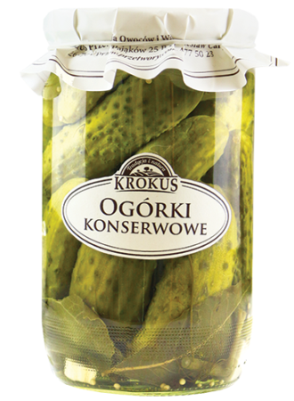 Ogórki Konserwowe 650 g (320 g) Krokus