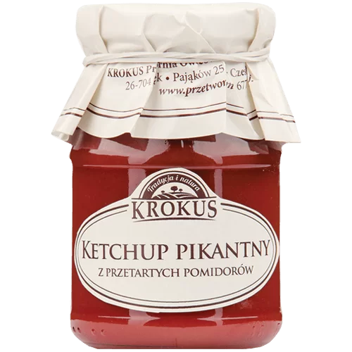 Ketchup Pikantny Bezglutenowy 180 g Krokus