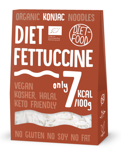 Makaron Konjac Typu Fettuccine Bezglutenowy BIO 385 g Diet-Food