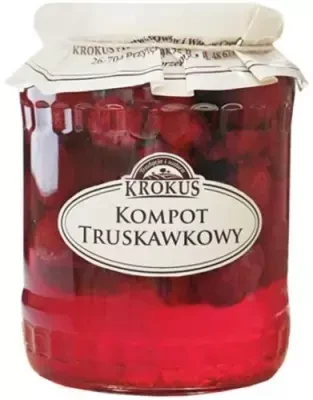 Kompot Truskawkowy 640 g (260 g) Krokus