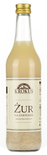 Żur na Zakwasie Niepasteryzowany 480 ml Krokus