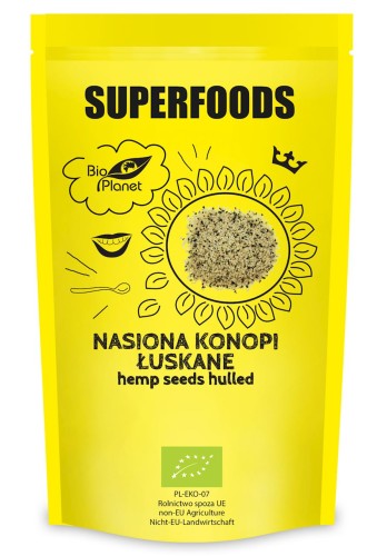 Nasiona Konopi Łuskane BIO 200 g Bio Planet