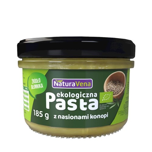 Pasta z Nasion Konopi z Ciecierzycą i Szpinakiem BIO 185 g Naturavena