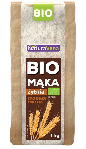 Mąka Żytnia Typ 1850 BIO 1 kg Naturavena