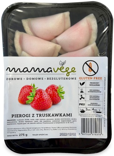 Pierogi z Truskawkami Bezglutenowe 275 g Mama Vege