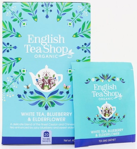 Herbata Biała z Dzikim Bzem i Borówką  BIO (20 x 2 g) 40 g English Tea Shop