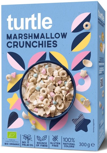 Chrupki Zbożowe z Piankami Marshmallow Bezglutenowe BIO 300 g Turtle