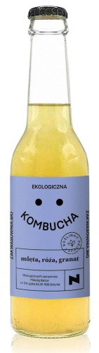 Kombucha z Miętą, Różą i Granatem BIO 270 ml Delikatna