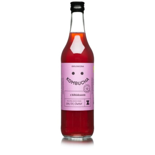 Kombucha z Hibiskusem BIO 270 ml Delikatna