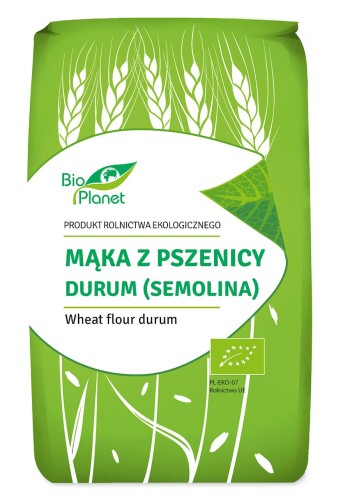 Mąka z Pszenicy Durum Semolina BIO 500 g Bio Planet
