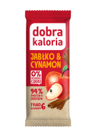 Baton Daktylowy Jabłko & Cynamon bez Dodatku Cukrów 35 g Dobra Kaloria