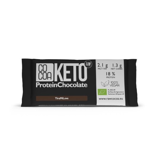 Czekolada Keto Proteinowa o Smaku Tiramisu BIO 40 g Cocoa