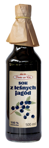 Sok z Leśnych Jagód 500 ml Prosto ze Wsi