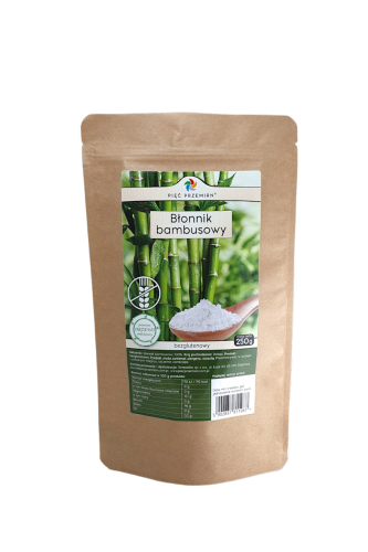 Błonnik Bambusowy Bezglutenowy 250 g Pięć Przemian
