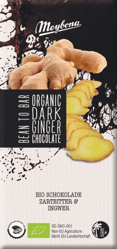 Czekolada Gorzka z Imbirem BIO 100 g Meybona