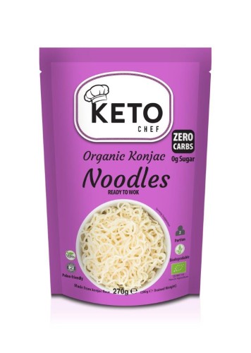 Makaron Keto Konjac Typu Noodle Bezglutenowy BIO 270 g Keto Chef
