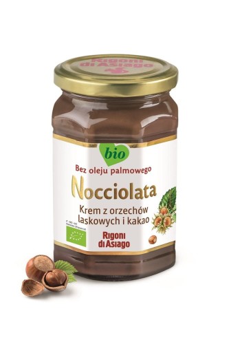 Krem z Orzechów Laskowych i Kakao Bezglutenowy BIO 250 g Nocciolata