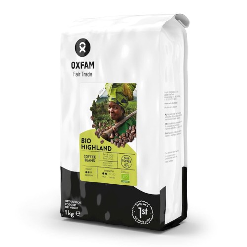 Kawa Ziarnista Arabica/Robusta Wysokogórska FT BIO 1 kg Oxfam