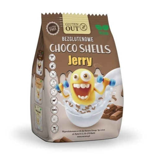 Muszelki Zbożowe Kakaowe Bezglutenowe 375 g Jerry