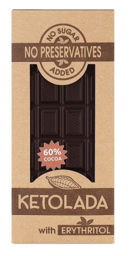 Czekolada KETO Bez Dodatku Cukru 100 g Ketolada