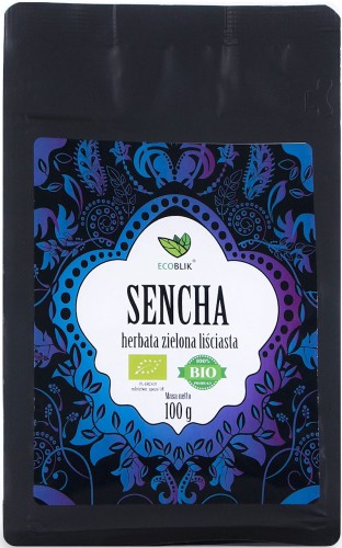 Herbata Zielona Liściasta Sencha BIO 100 g Ecoblik