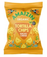 Chipsy Tortilla Nachos Serowe Bezglutenowe BIO 150 g Amaizin