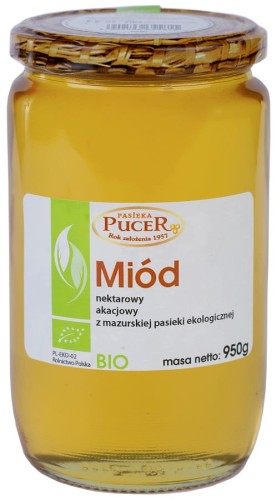 Miód Nektarowy Akacjowy BIO 950 g Pasieka Pucer