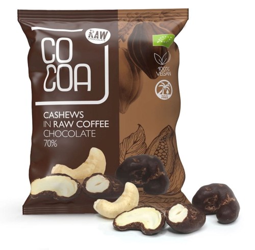 Orzechy Nerkowca w Czekoladzie Kawowej BIO 70 g Cocoa