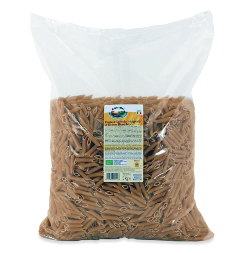 Makaron Pszenny Razowy Penne BIO 5 kg Horeca
