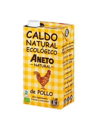 Bulion z Kurczaka w Płynie Bezglutenowy BIO 1 L Aneto Natural