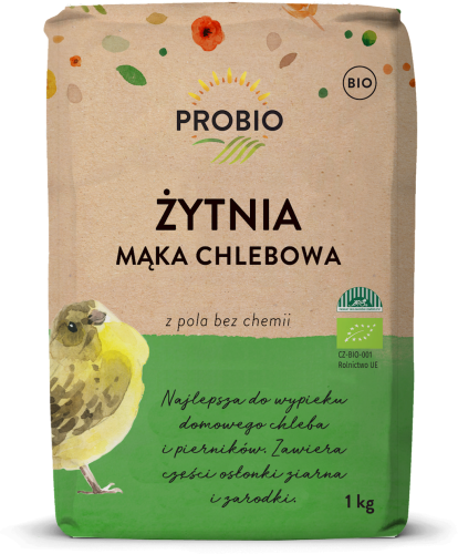 14399MĄKA ŻYTNIA TYP 720 CHLEBOWA BIO 1 kg - PROBIO-1