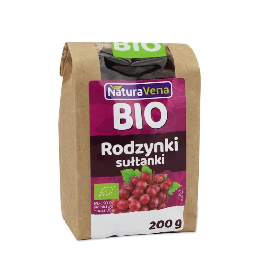 Rodzynki Sułtanki BIO 200 g Naturavena