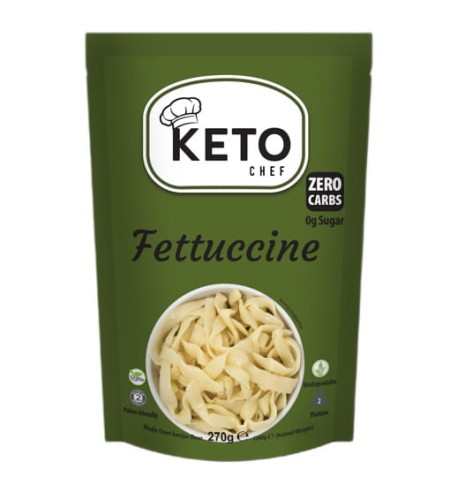 Makaron Konjac Fettuccine Bezglutenowy BIO 270 g (200 g) Keto Chef