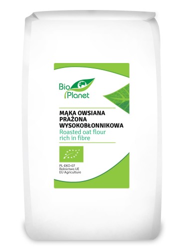 Mąka Owsiana Prażona Wysokobłonnikowa BIO 700 g Bio Planet