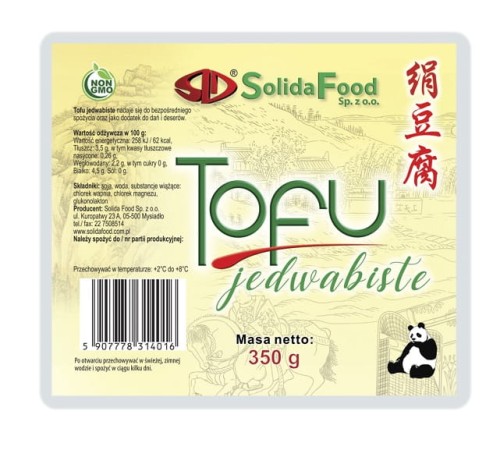 Tofu Jedwabiste 350 g Solida Food