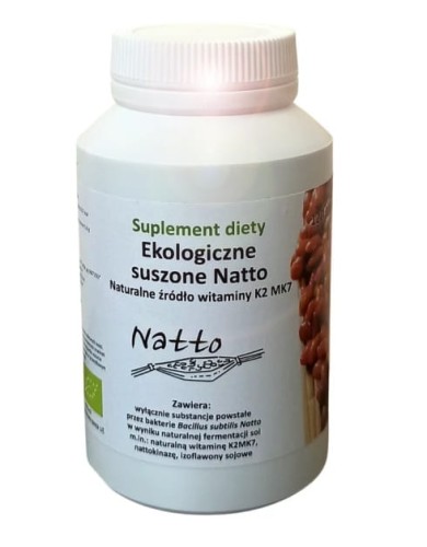 Sfermentowana Soja (Natto) Suszona BIO 120 Kapsułek Natto